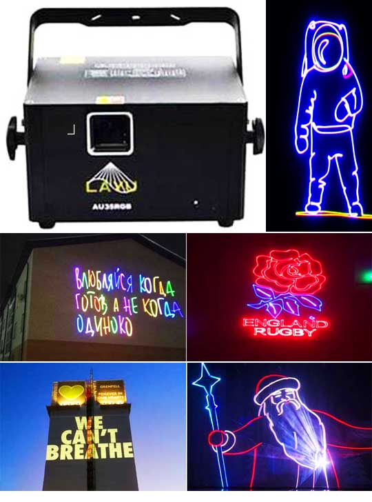 Лазерный проектор для рекламы AP25RGB